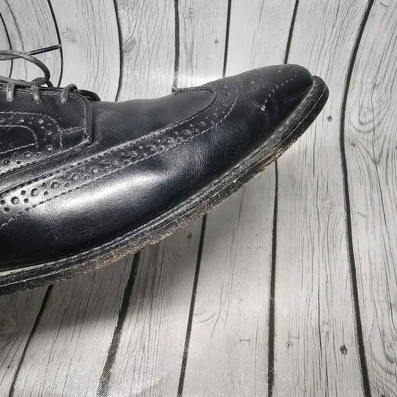 Allen Edmonds Stuttgart Wingtip Men's Shoes Size 9.5 E Black