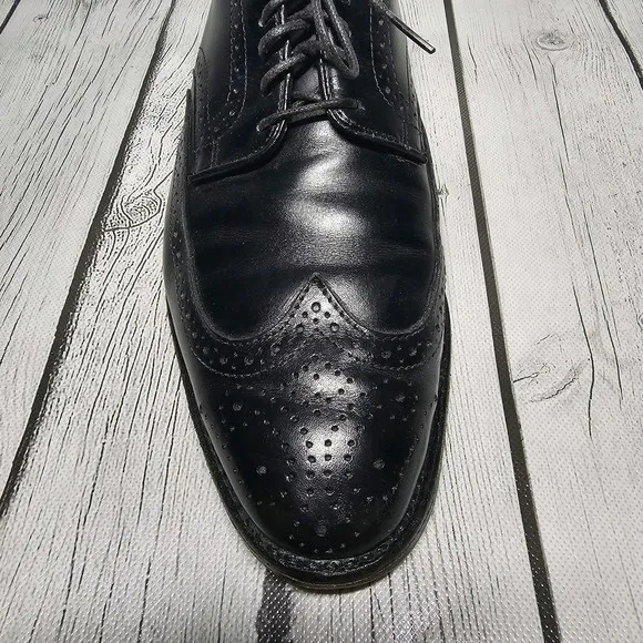 Allen Edmonds Stuttgart Wingtip Men's Shoes Size 9.5 E Black