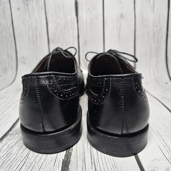 Allen Edmonds Stuttgart Wingtip Men's Shoes Size 9.5 E Black