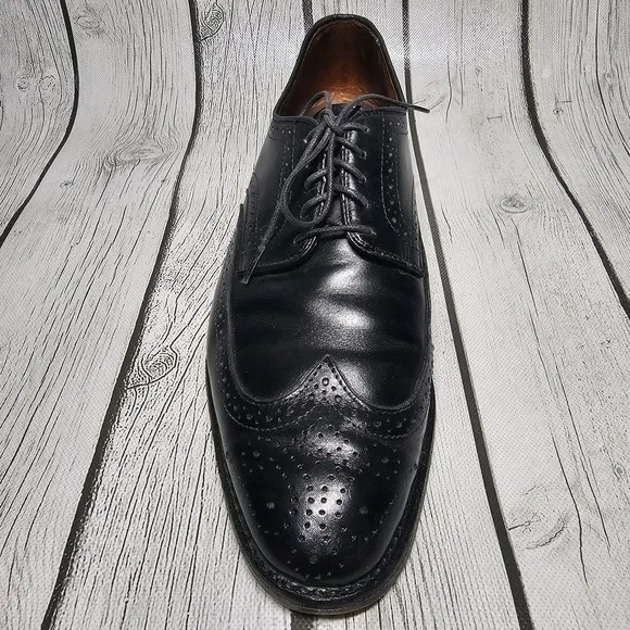 Allen Edmonds Stuttgart Wingtip Men's Shoes Size 9.5 E Black
