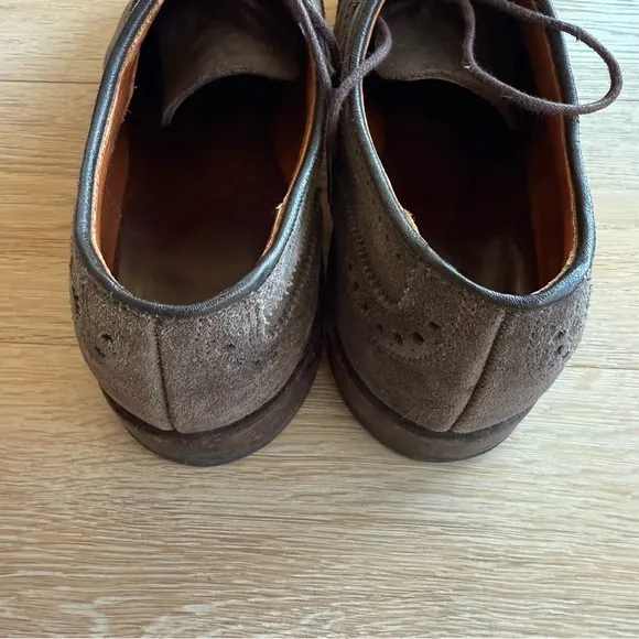 Allen Edmonds Suede Leather Strand Cap-toe Oxford Dress Shoes