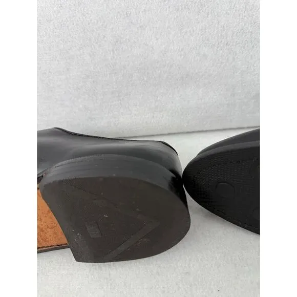 Allen Edmonds Thayer USA Black Leather Apron Toe Monk Strap Dress Shoe Mens 10 D