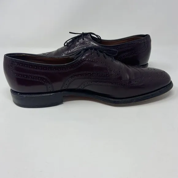 Allen Edmonds Townley Burgundy Leather Wingtip Dress Shoe 4777 Size‎ 9