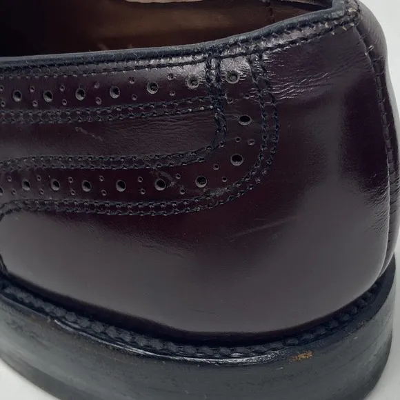 Allen Edmonds Townley Burgundy Leather Wingtip Dress Shoe 4777 Size‎ 9