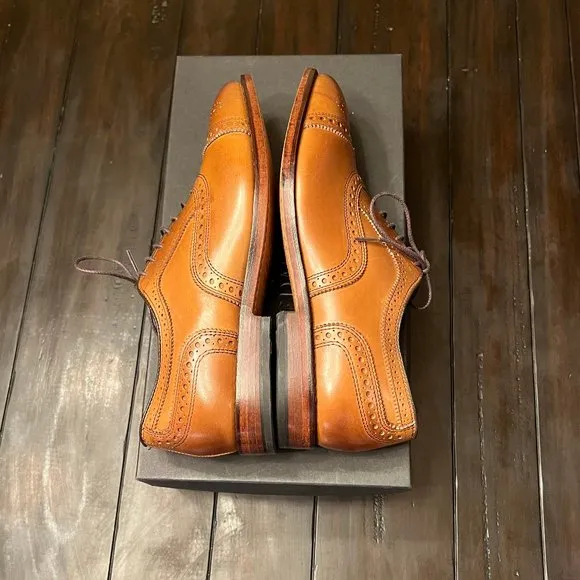 Allen Edmonds Walnut Strand cap-toe oxford dress shoe, 8E, like new