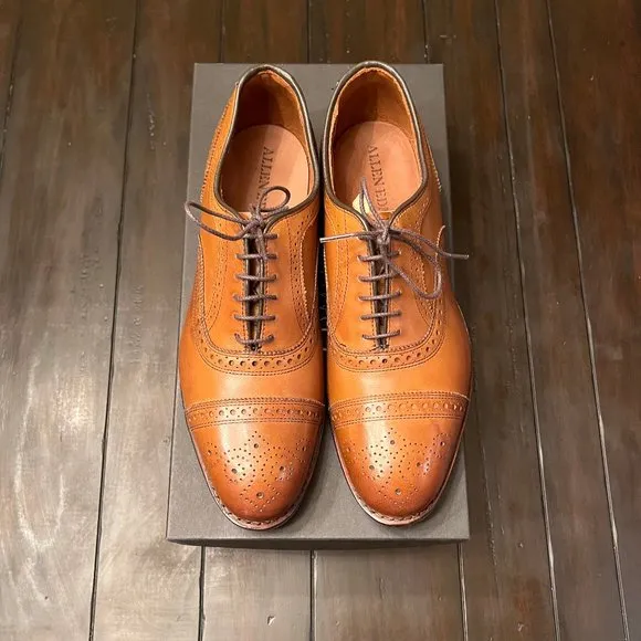 Allen Edmonds Walnut Strand cap-toe oxford dress shoe, 8E, like new