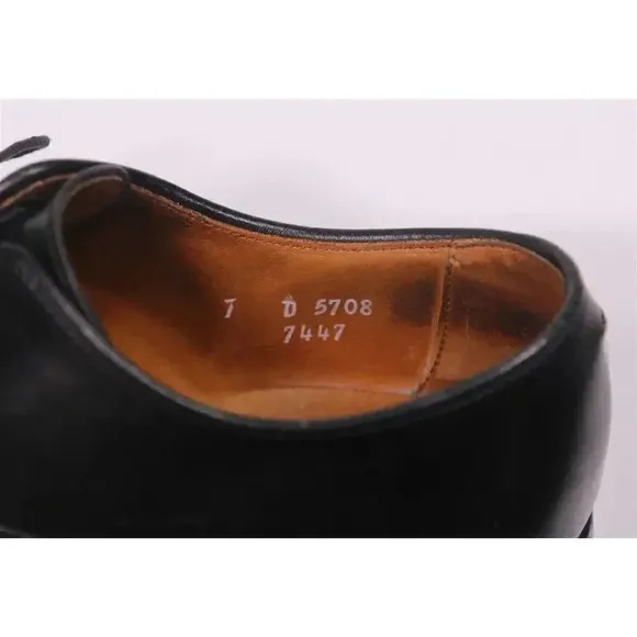 Allen Edmonds Wendell Black Bicycle Oxford Dress Shoes Men's US 7 D