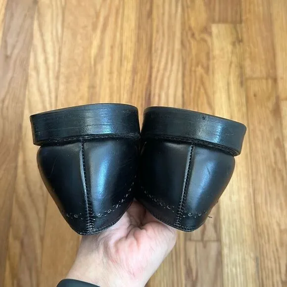 Allen Edmonds Astor Tassel Loafers Black Leather Slip On Dress Shoes Men’s 11