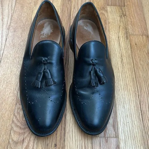 Allen Edmonds Astor Tassel Loafers Black Leather Slip On Dress Shoes Men’s 11