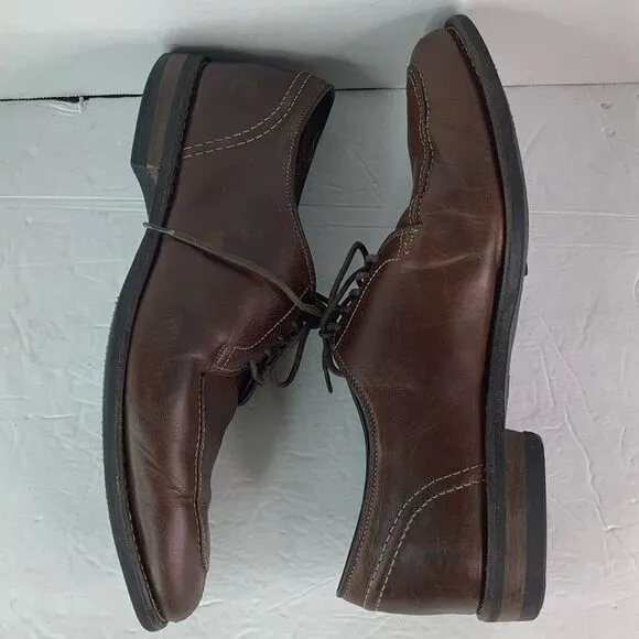Allen Edmonds Clark Street Lace Up Oxford Men Dress Brown Leather Shoes 9