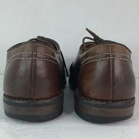 Allen Edmonds Clark Street Lace Up Oxford Men Dress Brown Leather Shoes 9