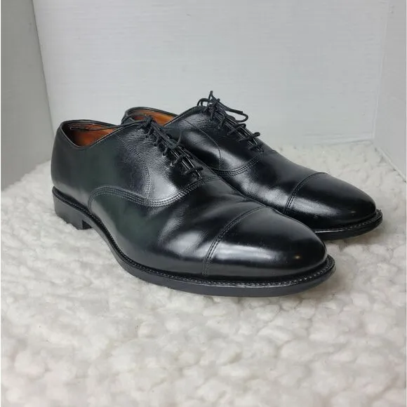 Allen Edmonds Park Avenue Mens Oxford Size 10 D  Black Leather Dress Shoes