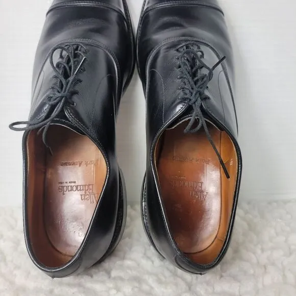 Allen Edmonds Park Avenue Mens Oxford Size 10 D  Black Leather Dress Shoes