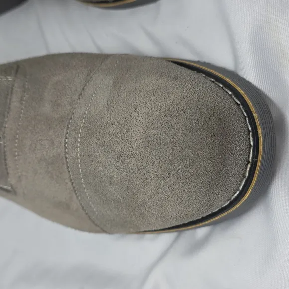 ALPINE SWISS ASTON MENS 13 LACE UP SUEDE OXFORDS GREY IN GUC GENUINE LEATHER