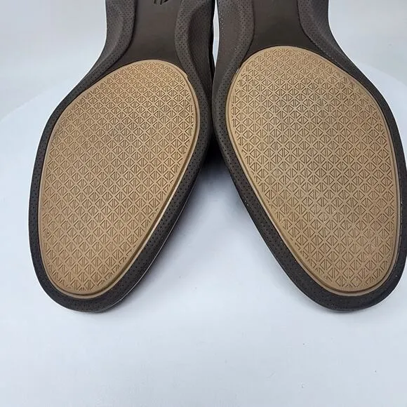 Amberjack The Original Dress Shoes Men 10M Chestnut Brown Leather Oxford Shoes