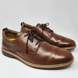 Amberjack The Original Dress Shoes Men 10M Chestnut Brown Leather Oxford Shoes