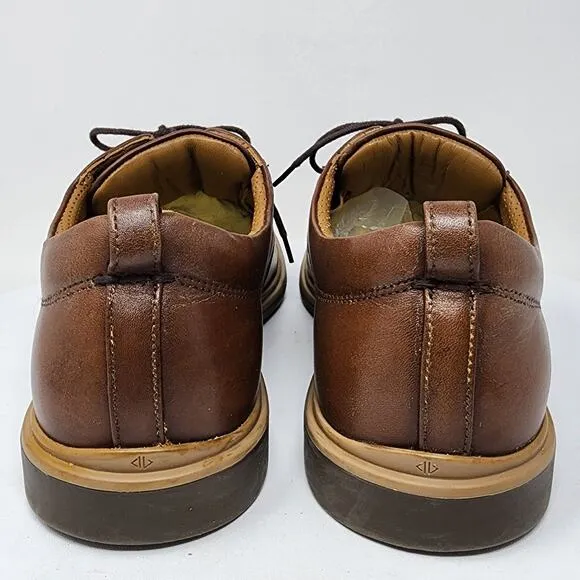 Amberjack The Original Dress Shoes Men 10M Chestnut Brown Leather Oxford Shoes