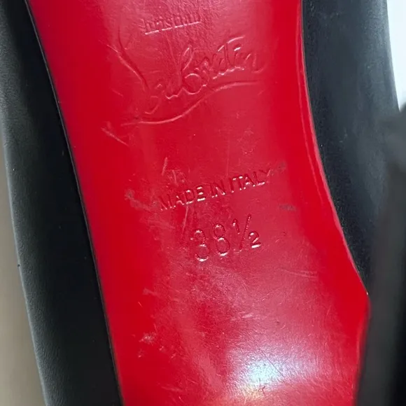 AMPUTEE ONE SHOE ONLY Christian Louboutin Women’s Sz 38 1/2 Black Stiletto