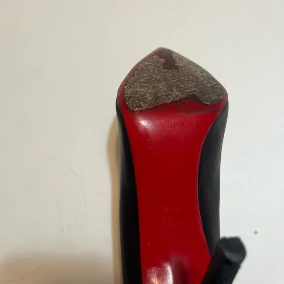 AMPUTEE ONE SHOE ONLY Christian Louboutin Women’s Sz 38 1/2 Black Stiletto