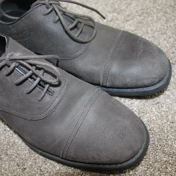 Andrew Marc New York NY Chris Brown Suede Leather Dress Shoes Mens Size 8.5