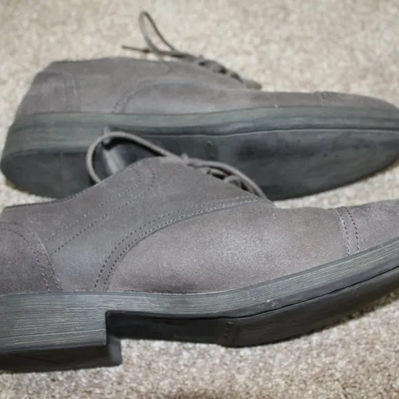 Andrew Marc New York NY Chris Brown Suede Leather Dress Shoes Mens Size 8.5