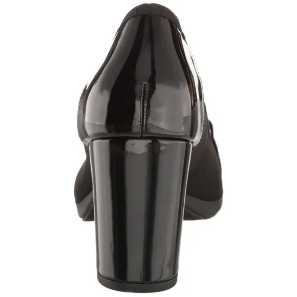 Anne Klein Women's Celina Pump 8.5 Black Stretch