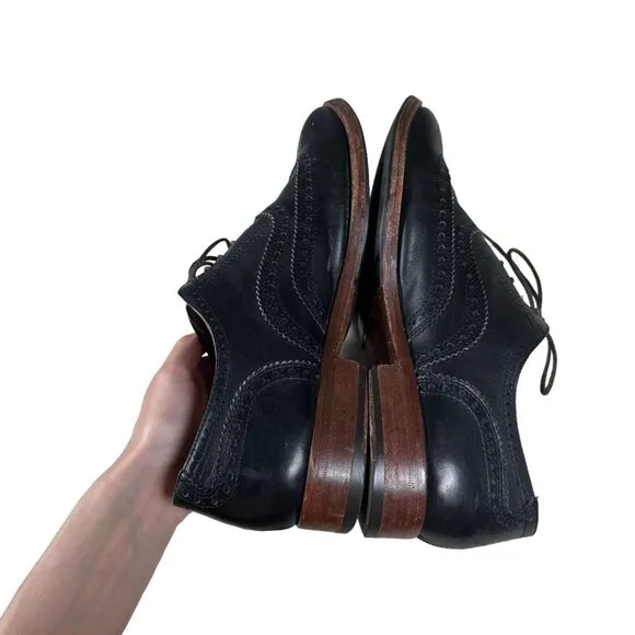 Antonio Maurizi‎ Men's Leather Wingtip Oxford Dress Shoes Size 43 / US 9.5-10