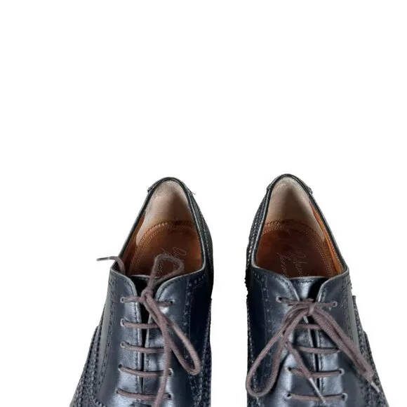 Antonio Maurizi‎ Men's Leather Wingtip Oxford Dress Shoes Size 43 / US 9.5-10