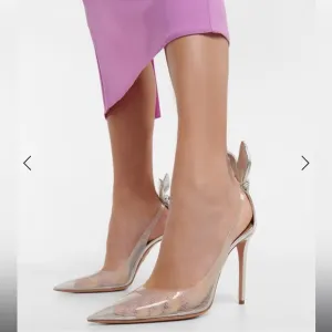 AQUAZZURA Bow Tie Plexi Pump 105mm size 35