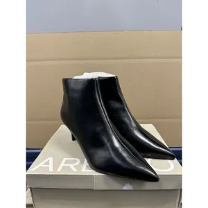 AREZZO Women's Black Ankle Stiletto Boots,‎ 8 B New