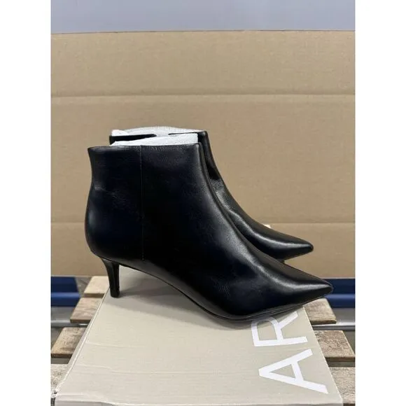 AREZZO Women's Black Ankle Stiletto Boots,‎ 8 B New