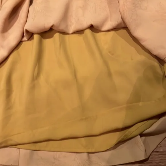 Aritzia Wilfred Marvelle Mini Dress in Cairo Gold