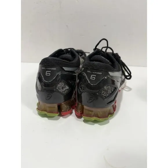 ASICS Kinsei 6 ‘Laser Show’ T642N Black Green Orange IGS Size 13 snekaker Shoes