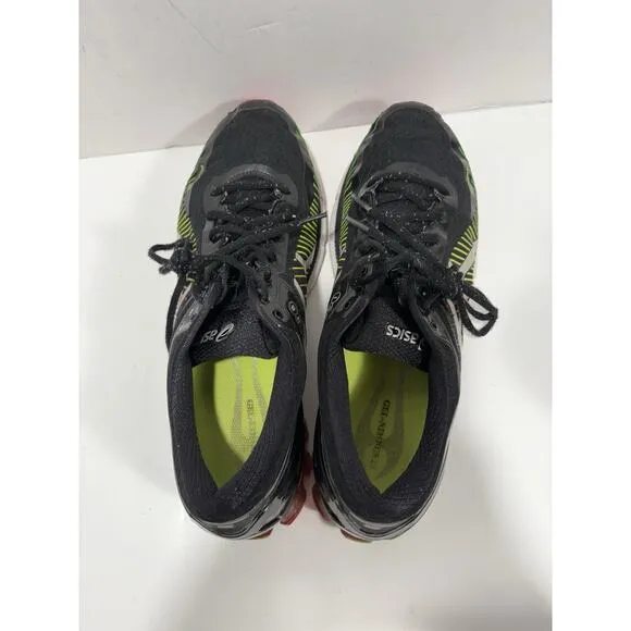 ASICS Kinsei 6 ‘Laser Show’ T642N Black Green Orange IGS Size 13 snekaker Shoes
