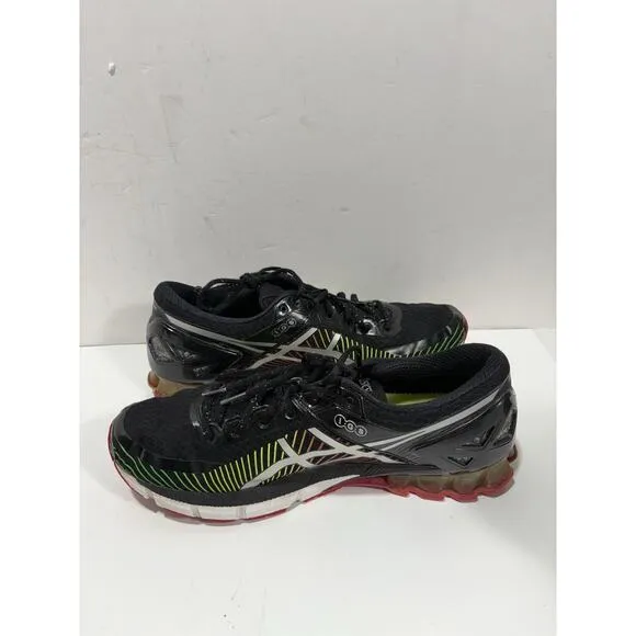 ASICS Kinsei 6 ‘Laser Show’ T642N Black Green Orange IGS Size 13 snekaker Shoes