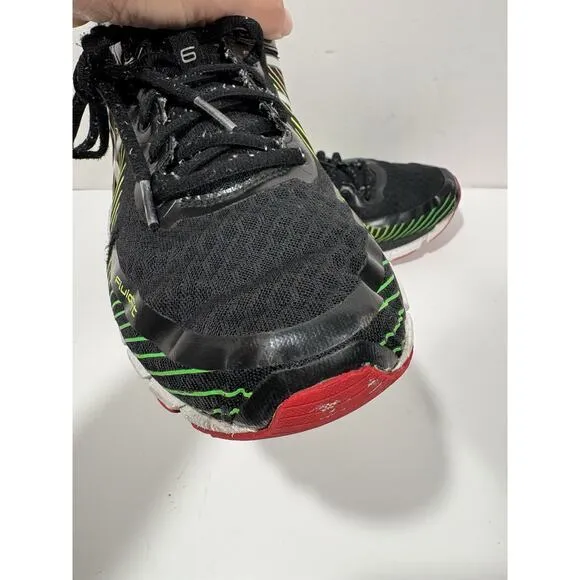 ASICS Kinsei 6 ‘Laser Show’ T642N Black Green Orange IGS Size 13 snekaker Shoes
