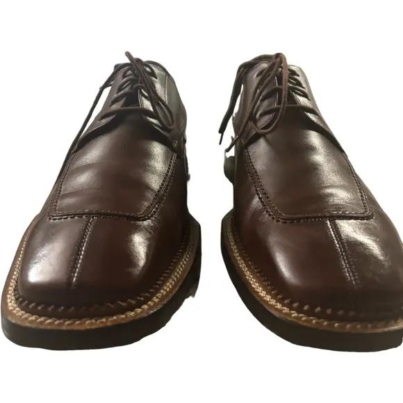 Bachrach Banderas Leather Outer &amp; Lining Dress Oxford Handmade Shoes Sz 9.5