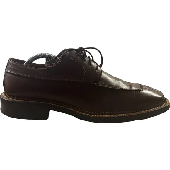 Bachrach Banderas Leather Outer &amp; Lining Dress Oxford Handmade Shoes Sz 9.5