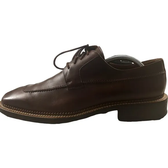 Bachrach Banderas Leather Outer &amp; Lining Dress Oxford Handmade Shoes Sz 9.5