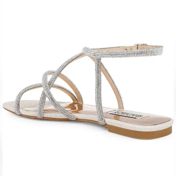 Badgley Mischka Collection Ivie Ankle Strap Sandal - Gold