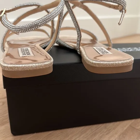 Badgley Mischka Collection Ivie Ankle Strap Sandal - Gold