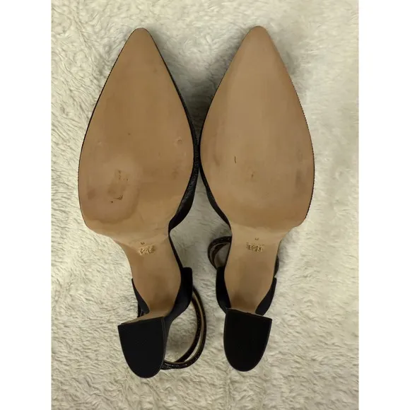 Badgley Mischka Eliana Ankle Strap Platform Pointed Toe Pump Black Size 8