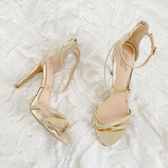 Badgley Mischka Galen Platform Glitter Heels Size 11 New $110