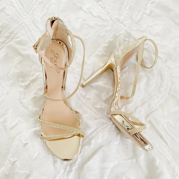 Badgley Mischka Galen Platform Glitter Heels Size 11 New $110