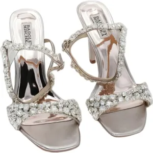 Badgley Mischka Galia Crystal Champagne Stiletto Heels Size 9