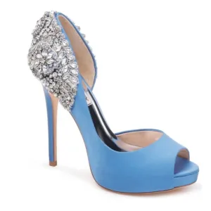 Badgley Mischka Vicki Crystal Embellished Heels