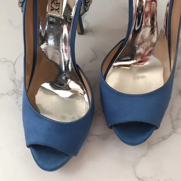 Badgley Mischka Vicki Crystal Embellished Heels
