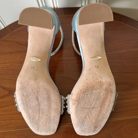 Badgley Mischka Wedding Sandals Blue Size 7.5