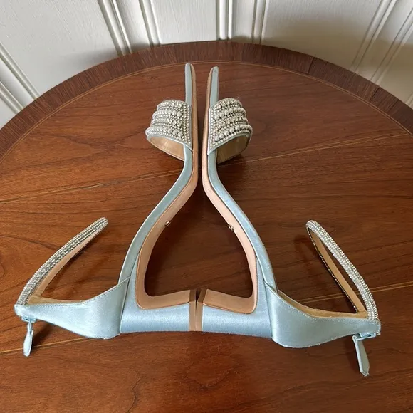 Badgley Mischka Wedding Sandals Blue Size 7.5