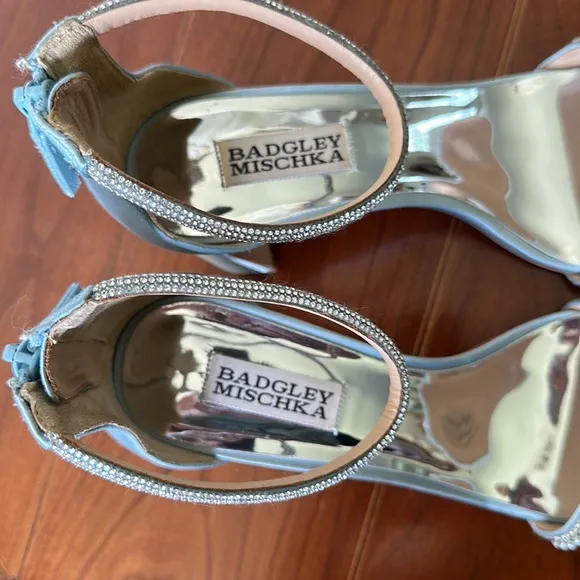 Badgley Mischka Wedding Sandals Blue Size 7.5